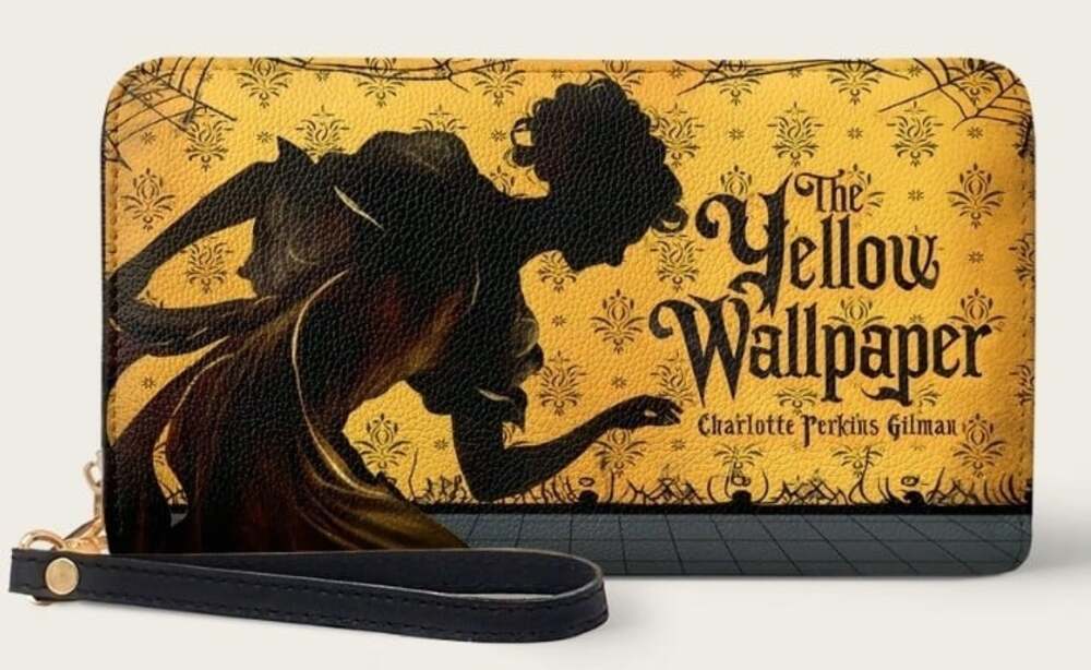 The Yellow Wallpaper Wallet Horror Goth Halloween New NWT Grunge Emo Excellent